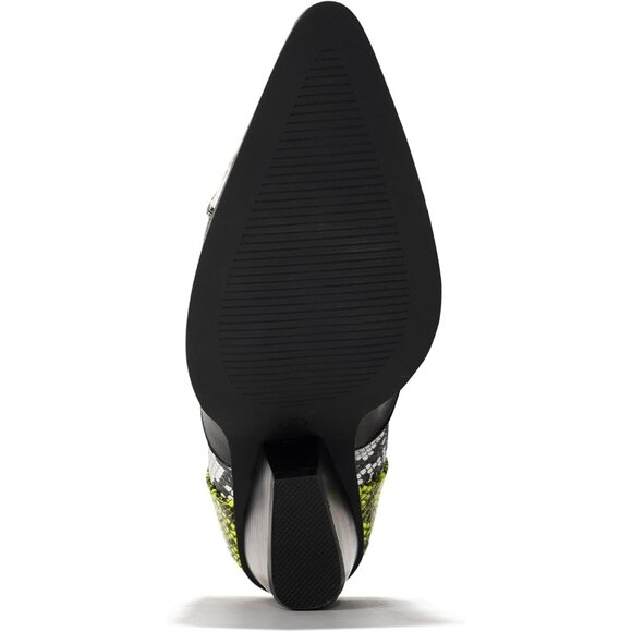 Cape Robbin Women's Black Polyurethane Thigh High Block Heel Cowboy Western Boot - Picture 7 of 9